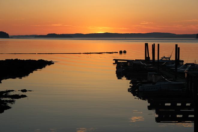 Sunset at Alder Bay, Pt. McNeill Port McNeill, BC