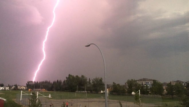 Wowza lightning!! St. Albert, Alberta Canada