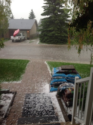 Hailstorm August 7, 2014 Red Deer, Alberta