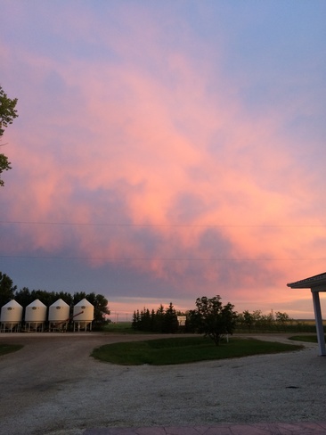 sunset Oakville, Manitoba Canada