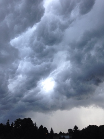 storm clouds Woodstock, Ontario Canada