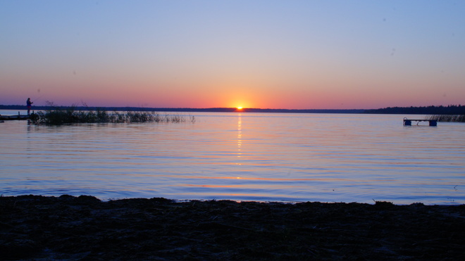 beautiful sunset Meeting Lake, SK