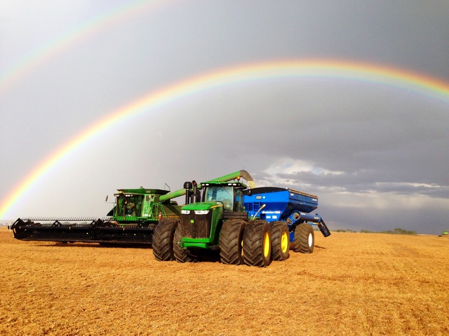 Double Rainbow Brownlee, Saskatchewan Canada