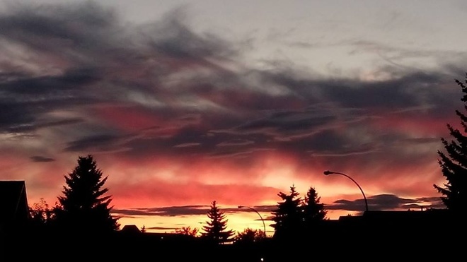 Beautiful sunset Edmonton, AB