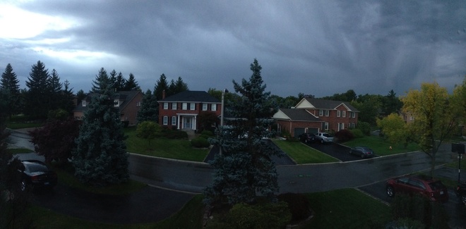 Dark Scary Skies Right Now Burlington, Ontario Canada