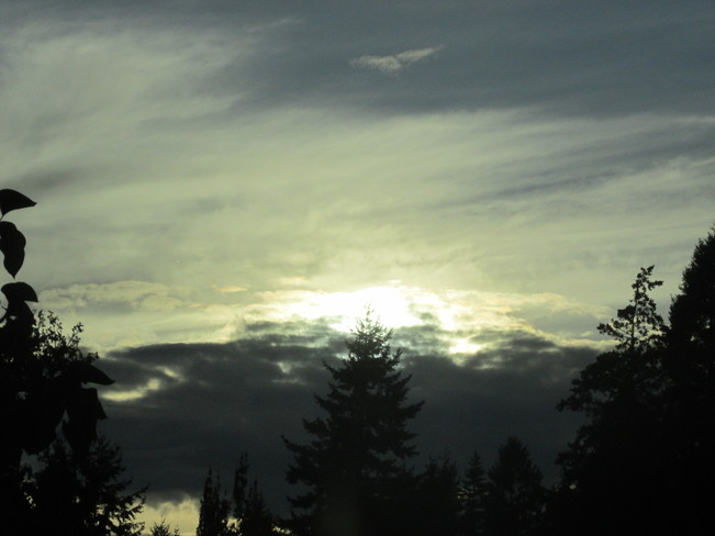 darkening skies Surrey, BC