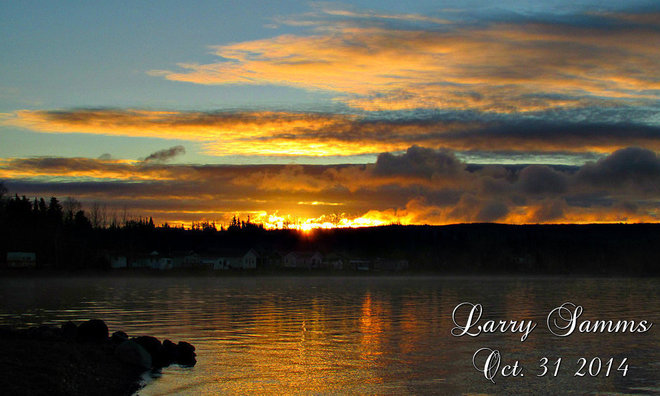 "West Pond Sunrise" Springdale, Newfoundland and Labrador