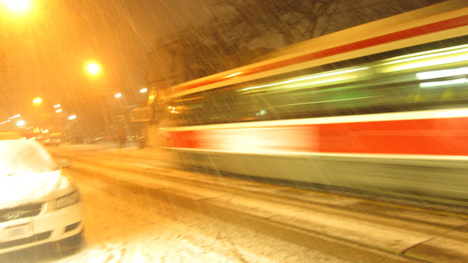 1st substantial snowfall Cabbagetown, Toronto, ON