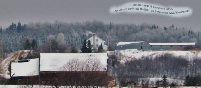 Recouvert de blanc Saint-André-du-Lac-Saint-Jean, Quebec Canada