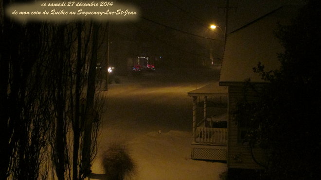 tempÃªte de neige Chambord, Quebec Canada