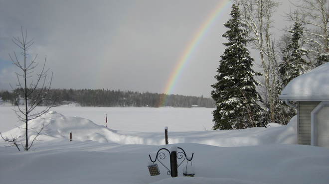 Snow rainbow Wentworth, Nova Scotia