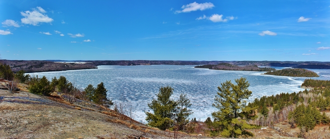 Quirke Lake - Still Frozen Elliot Lake, ON