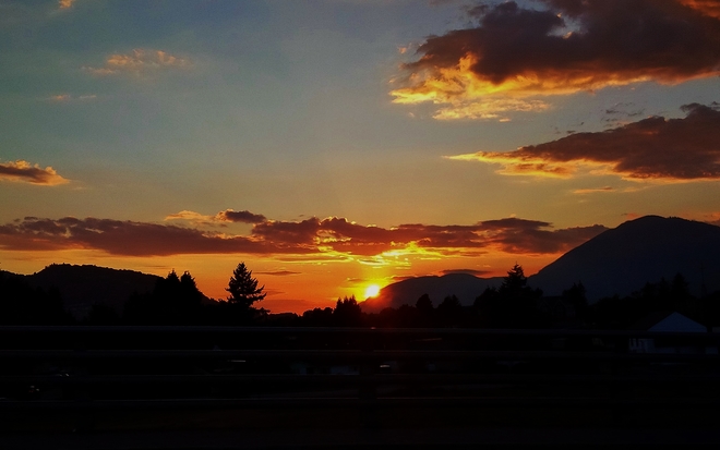 Amazing sunset. Chilliwack, BC