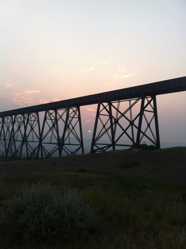 Bridge in the smoke 21301-21313 Township Road 80, Welling, AB T0K 2N0, Canada