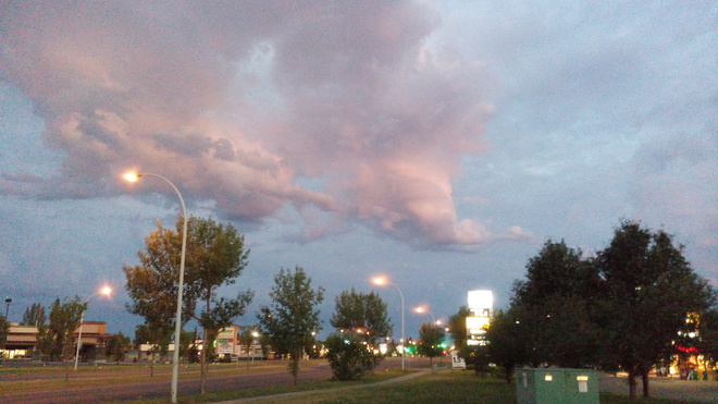 Sudden change of weather Edmonton, AB