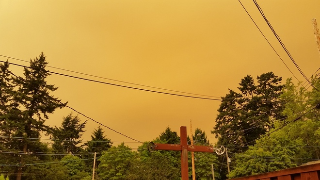 smoky skies over Victoria BC Victoria, BC