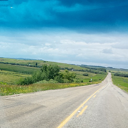 Saskatchewan prairies Highway 21 Cypress Hills, Saskatchewan
