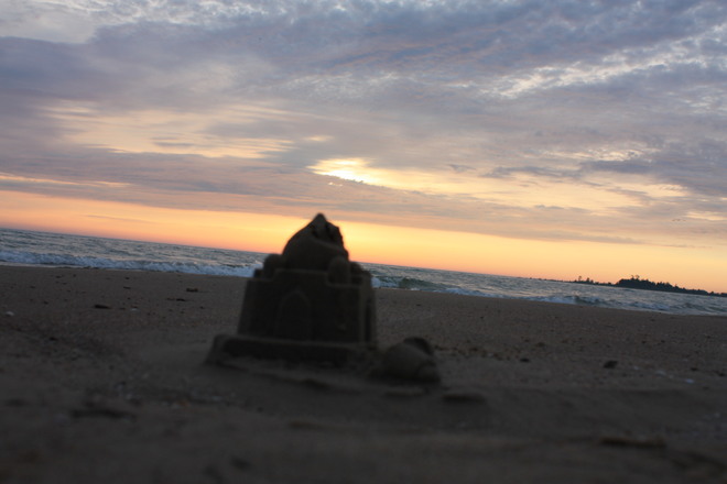 Beautiful sand castles Sauble Beach, ON