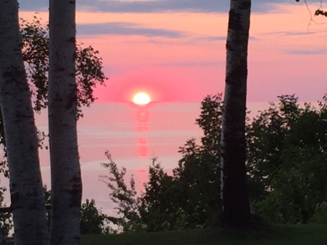 Goderich, Ontario - Beautiful sunset over Lake Huron this evening...... Goderich, ON
