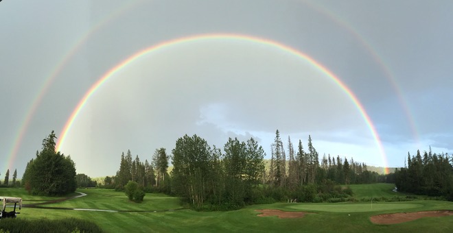 Fort McMurray double rainbow Fort McMurray, AB
