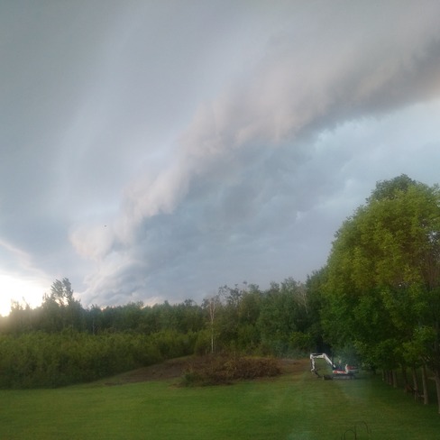Thunderstorm coming in over Newcastle this evening Newcastle, ON