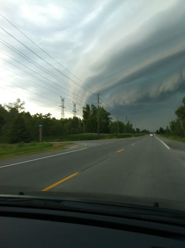 Storm Barreling through Oshawa Courtice, ON