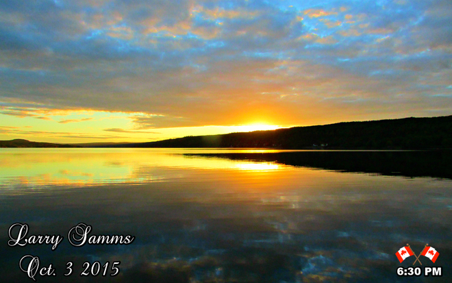 "Sunset at The Pond" Springdale, Newfoundland and Labrador