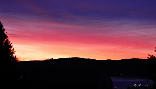 L'aube en couleur.. La Baie, Saguenay, QC