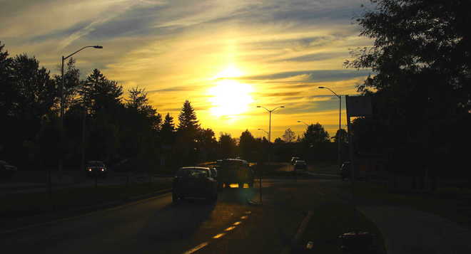 Sunset on Stonehaven Dr & Bridgestone Dr. Kanata, Ottawa, ON