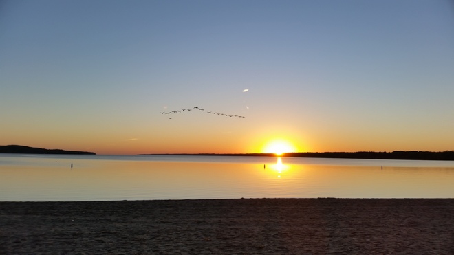 Thanksgiving sunrise over Kempenfelt Bay, Barrie, Ontario Barrie, ON