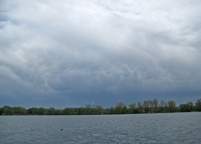 Mammatus cloud post thunderstorm 4329 Lennox and Addington County Rd 9, Napanee, ON K7R 3K8, Canada