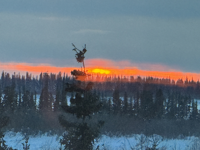 Sunset in Inuvik, Northwest Territories Inuvik, Northwest Territories, CA