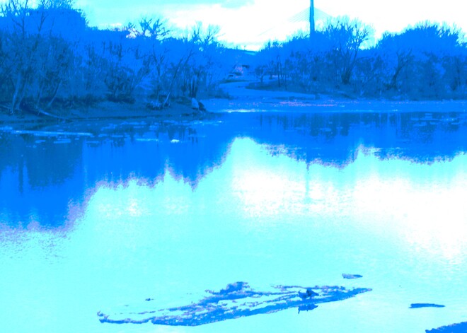 Dusk On The River Winnipeg, Manitoba