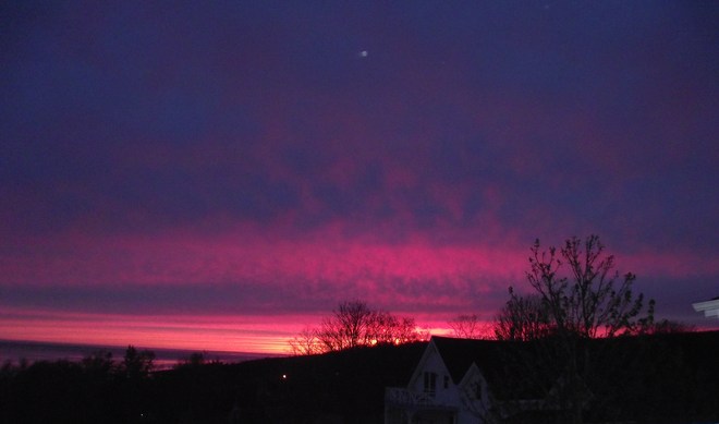 Red Sky in the morning.... Annapolis Royal, Nova Scotia Canada