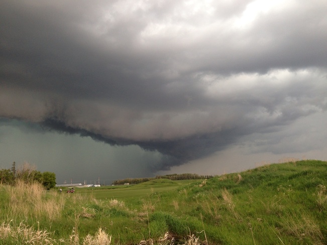 Tornado warning Leduc, Alberta Canada