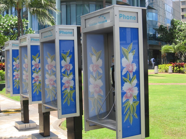 Phone Booth Honolulu, Hawaii United States