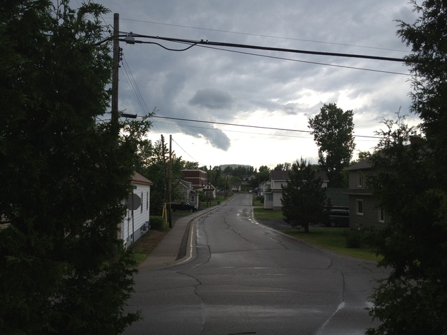 under tornado warning Greater Sudbury, Ontario Canada