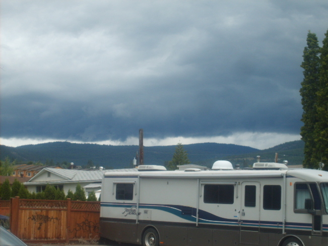Dark Clouds Moving In West Kelowna, British Columbia Canada