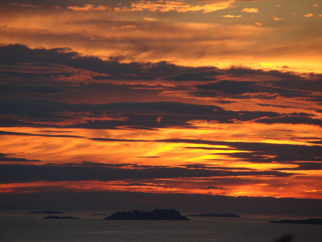 Winchelsea islands sunset Nanaimo, British Columbia Canada