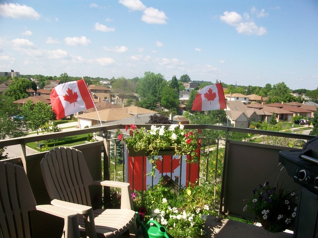 patio view of a nice day London, Ontario Canada