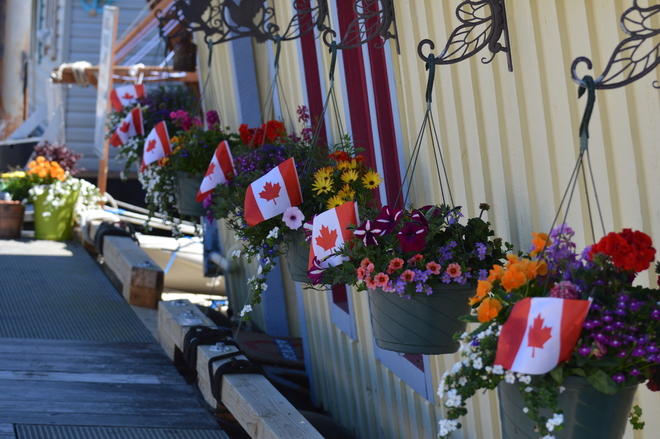 Happy Canada Day At Fisherman's Wharf Victoria, British Columbia Canada