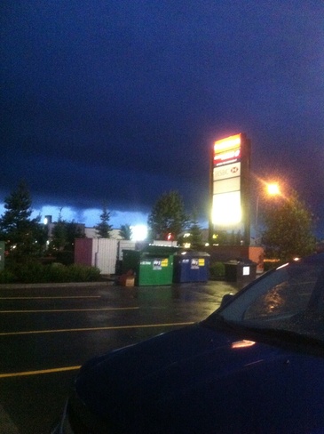 dark clouds St. Albert, Alberta Canada