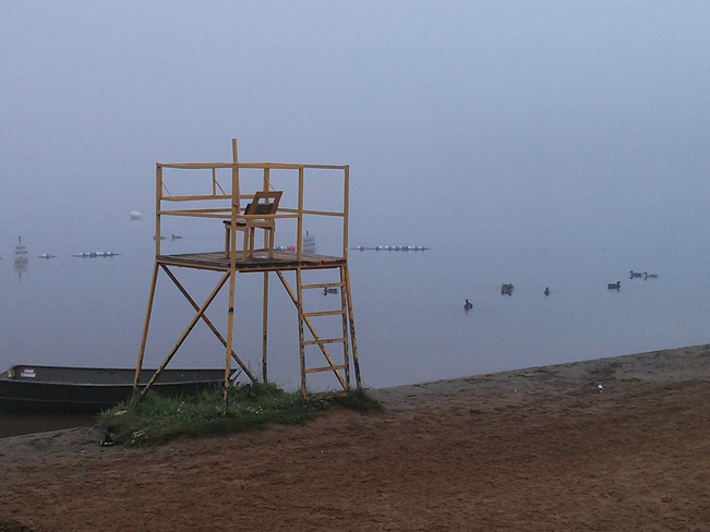 Foggy Morning on Little Lake Peterborough, Ontario Canada