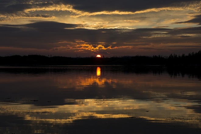 Sunset Liscomb, Nova Scotia Canada