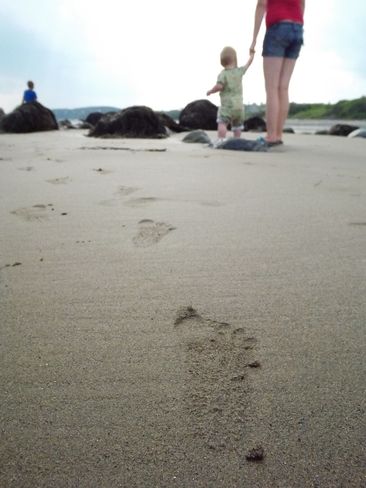 tiny footprints he left behind Saint John, New Brunswick Canada