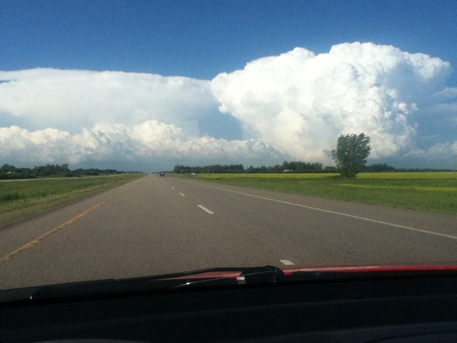 massive clouds Neuanlage, Saskatchewan Canada