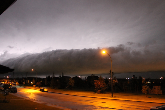 Storm clouds Red Deer, Alberta Canada