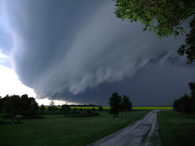 Storm coming Altona, Manitoba Canada