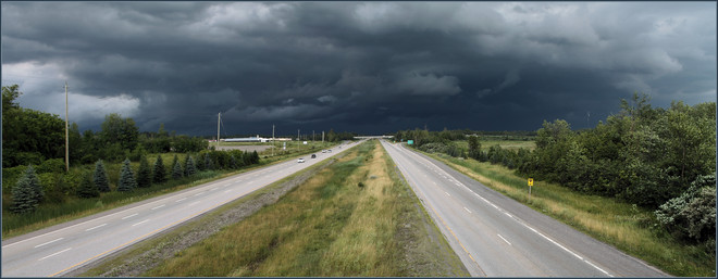 Dark skies over Ottawa North Augusta, Ontario Canada