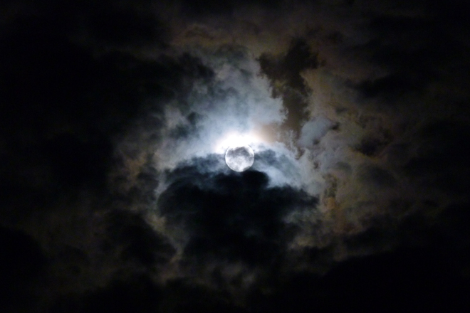 Moonlit night Pubnico, Nova Scotia Canada